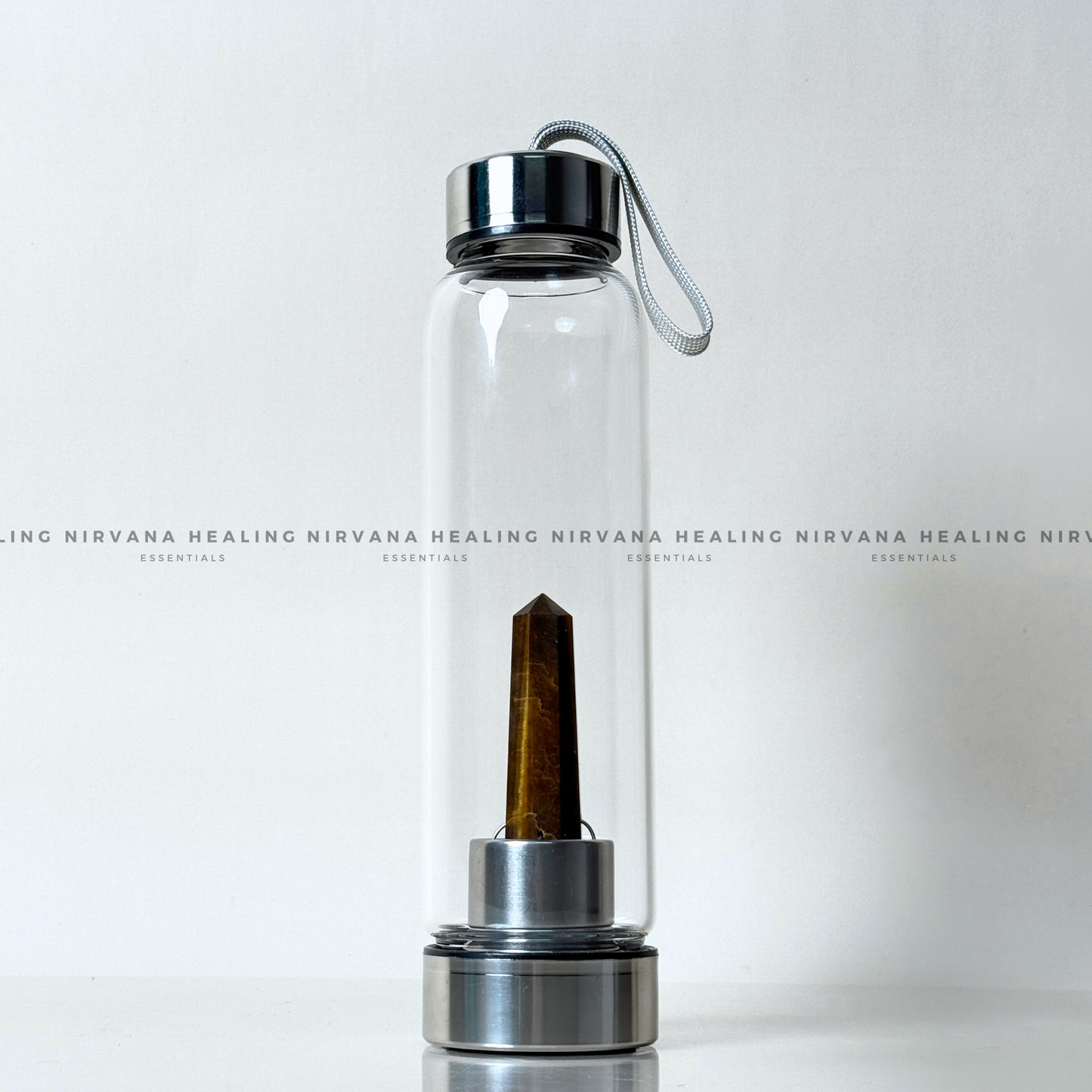 TIGER EYE INFUSED CRYSTAL ELIXIR BOTTLE (Bold, Courage, Willpower And Strength). image 6