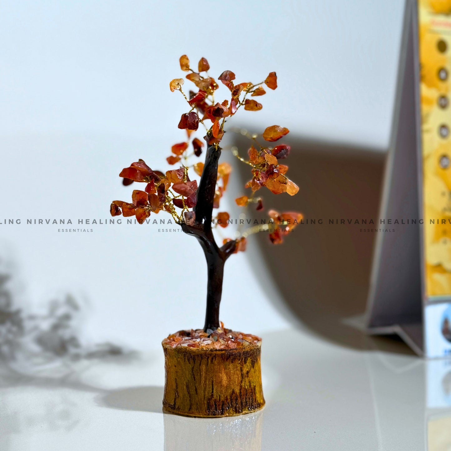 RED CARNELIAN CRYSTAL TREE (SMALL) Approx 100 Beads (Creativity, Courage, Passion And Stamina) image 4