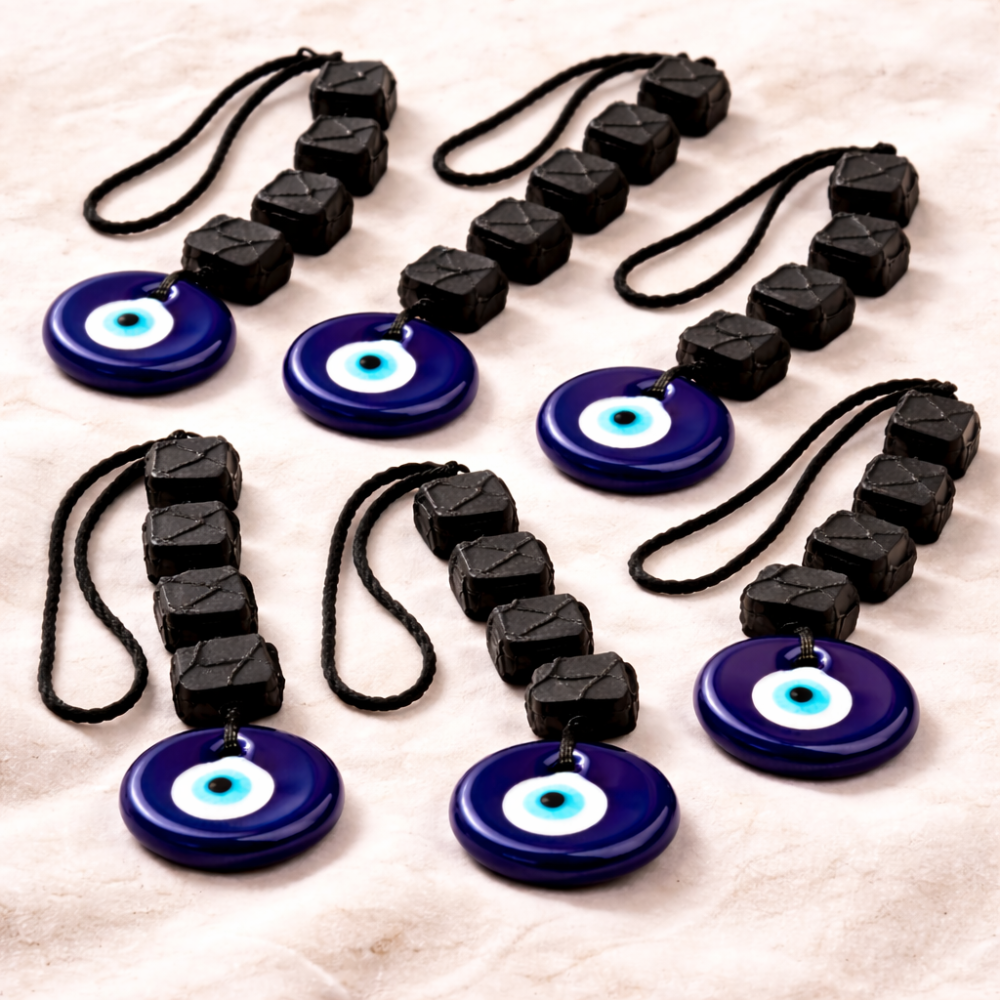 BLACK TOURMALINE CUBES HANGING - Protection, Shielding & Grounding image 2