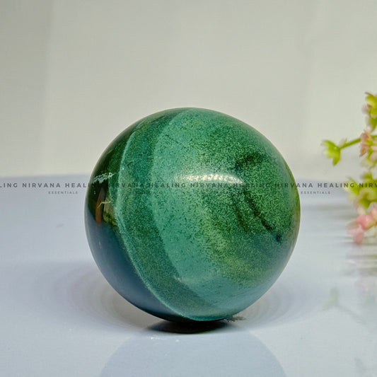 GREEN JADE SPHERE (Luck, Harmony, Peace And Abundance) image 1