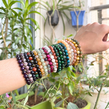 SUN NATURAL ROUND BEADED BRACELET (Creativity, Initiative, Grounding And Strength) image 4