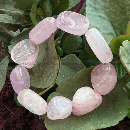 ROSE QUARTZ TUMLE BRACELET (Love, Romance, Relationship, Emotion And Balance) image 2