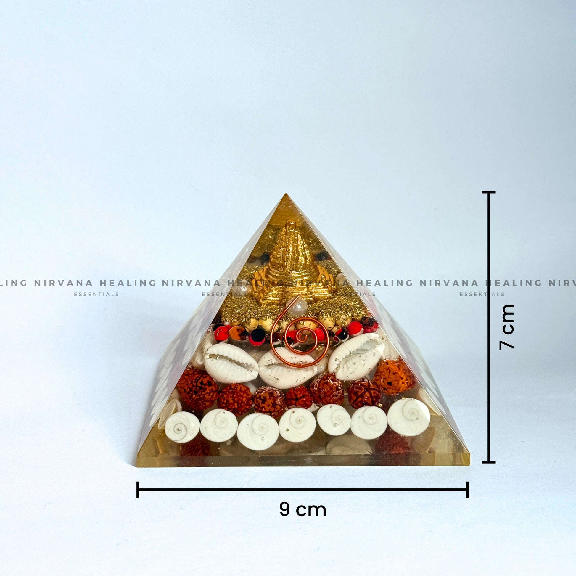 SHREE YANTRA RUDRAKSH PYRAMID (Divine Prosperity & Spiritual Protection) image 5