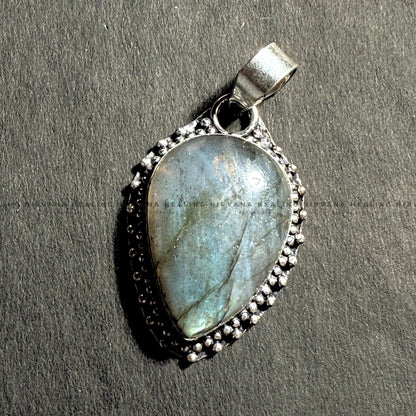 LABRADORITE CRYSTAL DESIGNER PENDANT (Intuition, Inner Power And Transformation).    image 2