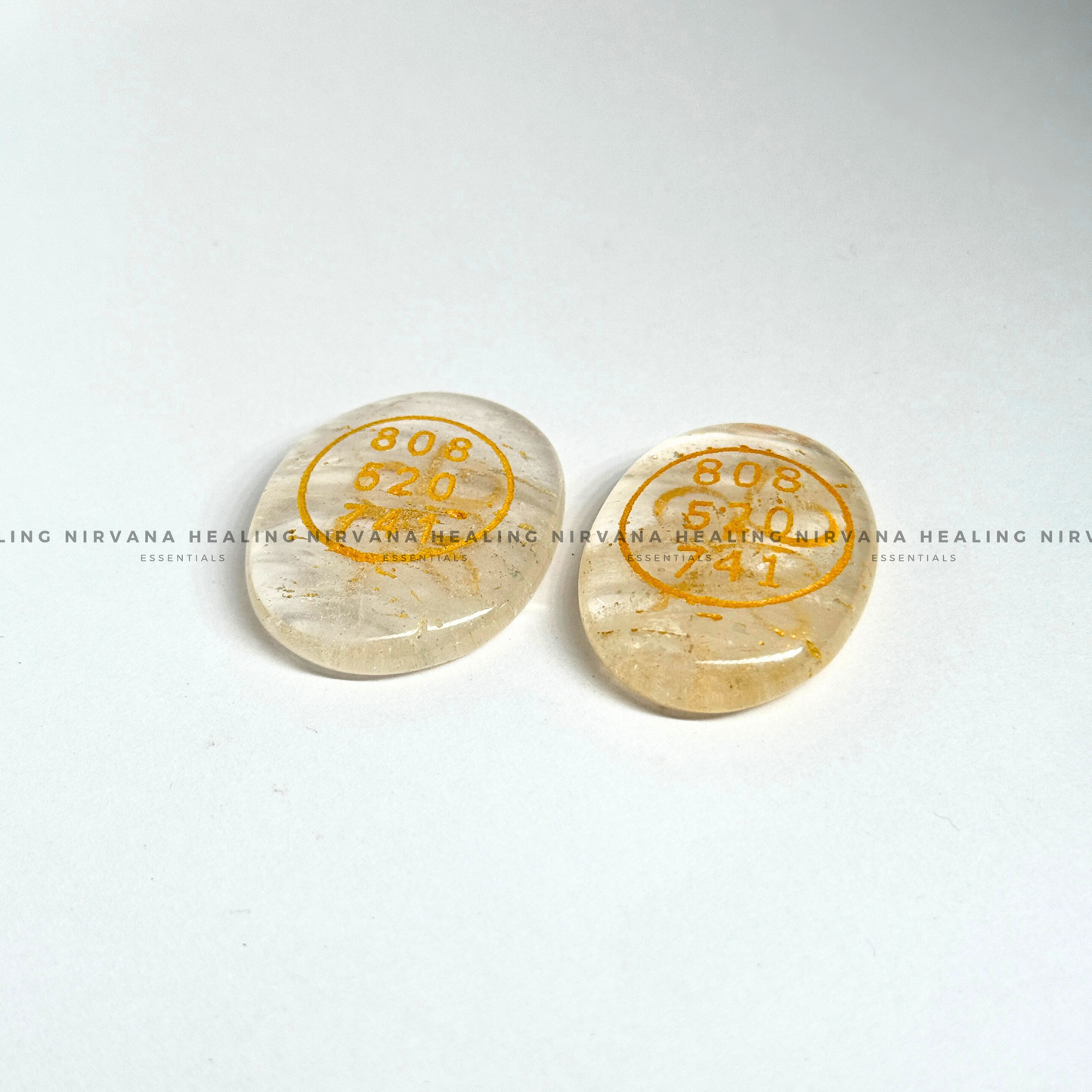 CLEAR QUARTZ ABUNDANCE ZIBU COIN (Mental Clarity, Master Healer And Energy Amplifier).  image 1