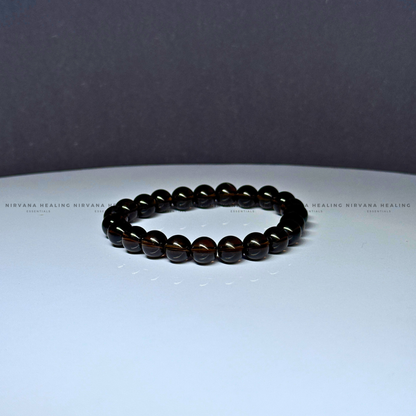 GARNET ROUND BEADED BRACELET (Commitment, Passion, Grounding, Courage) image 1