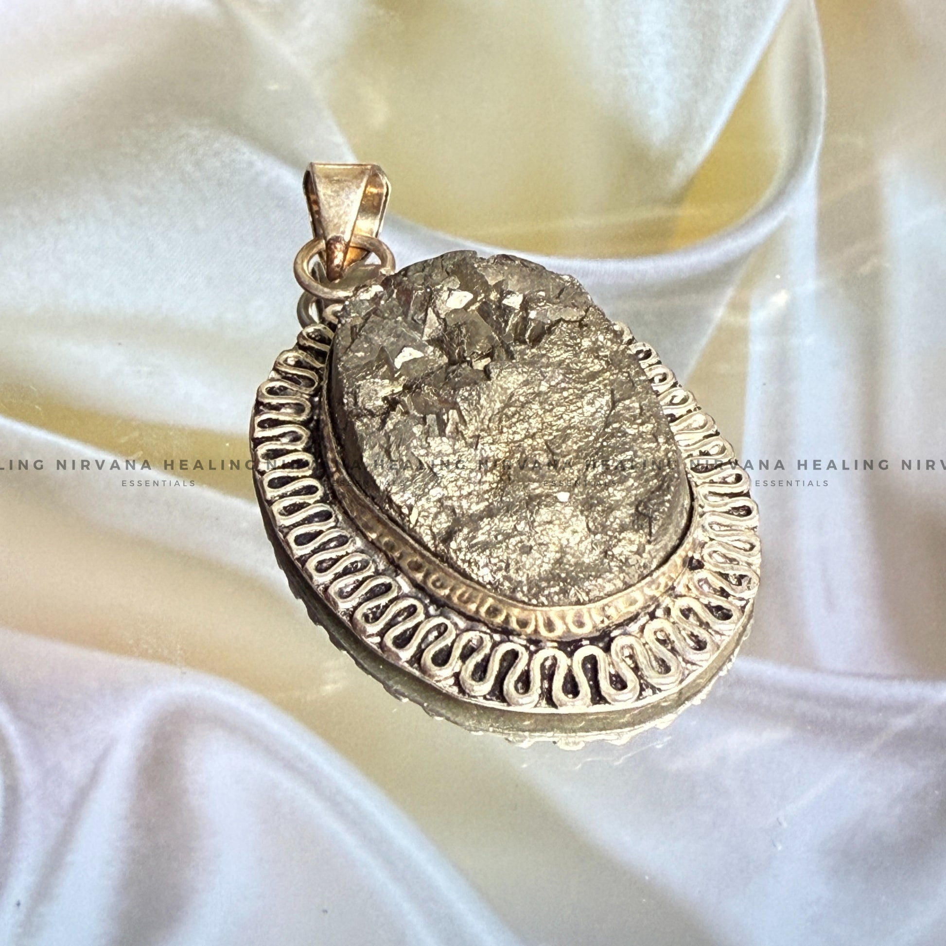 PYRITE CRYSTAL PENDANT (Money Magnet, Prosperity, Fame, And Abundance). image 0