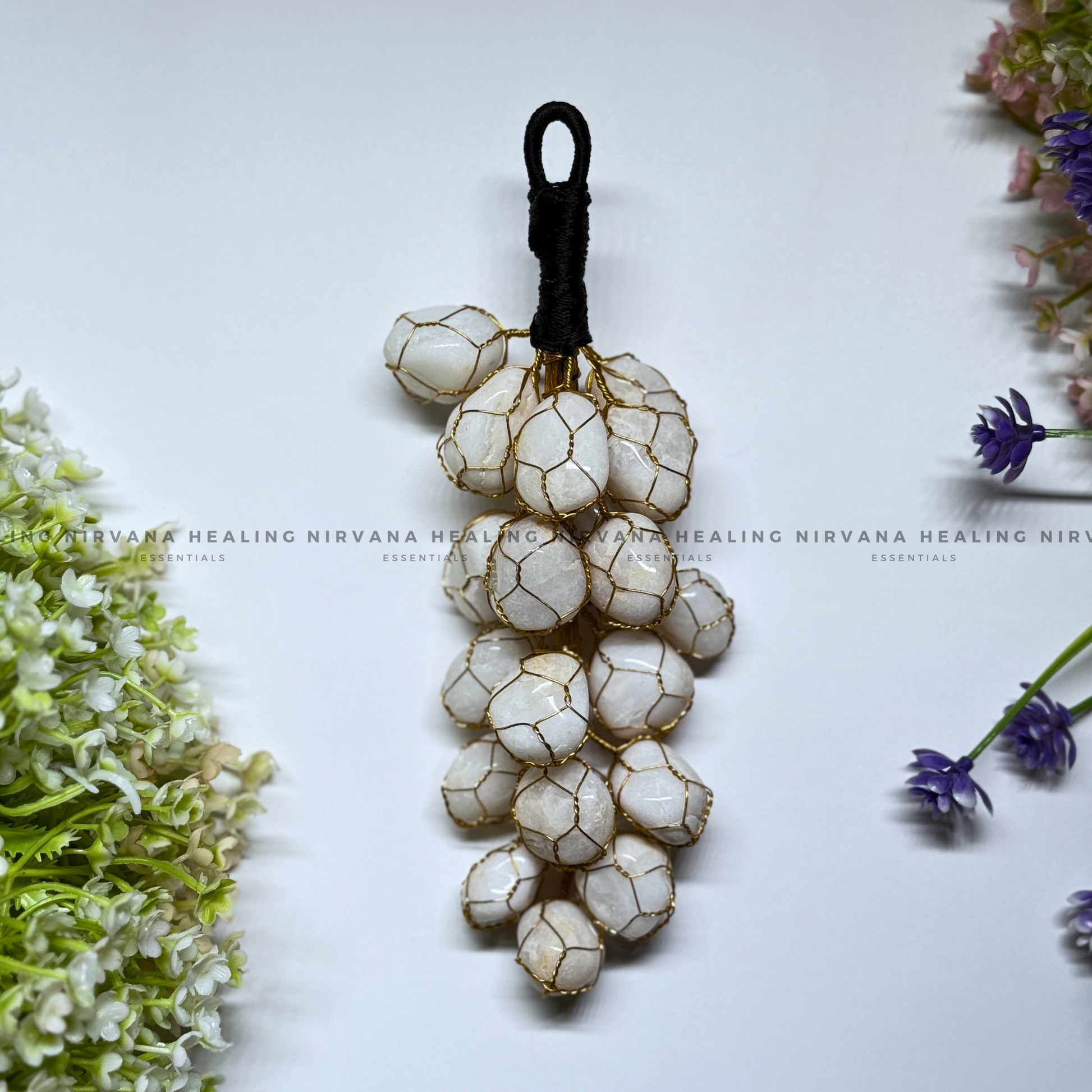 WHITE MARBLE FOR GROUNDING HANGING (Marble White Purity, Focus And Divine Connection)  image 0
