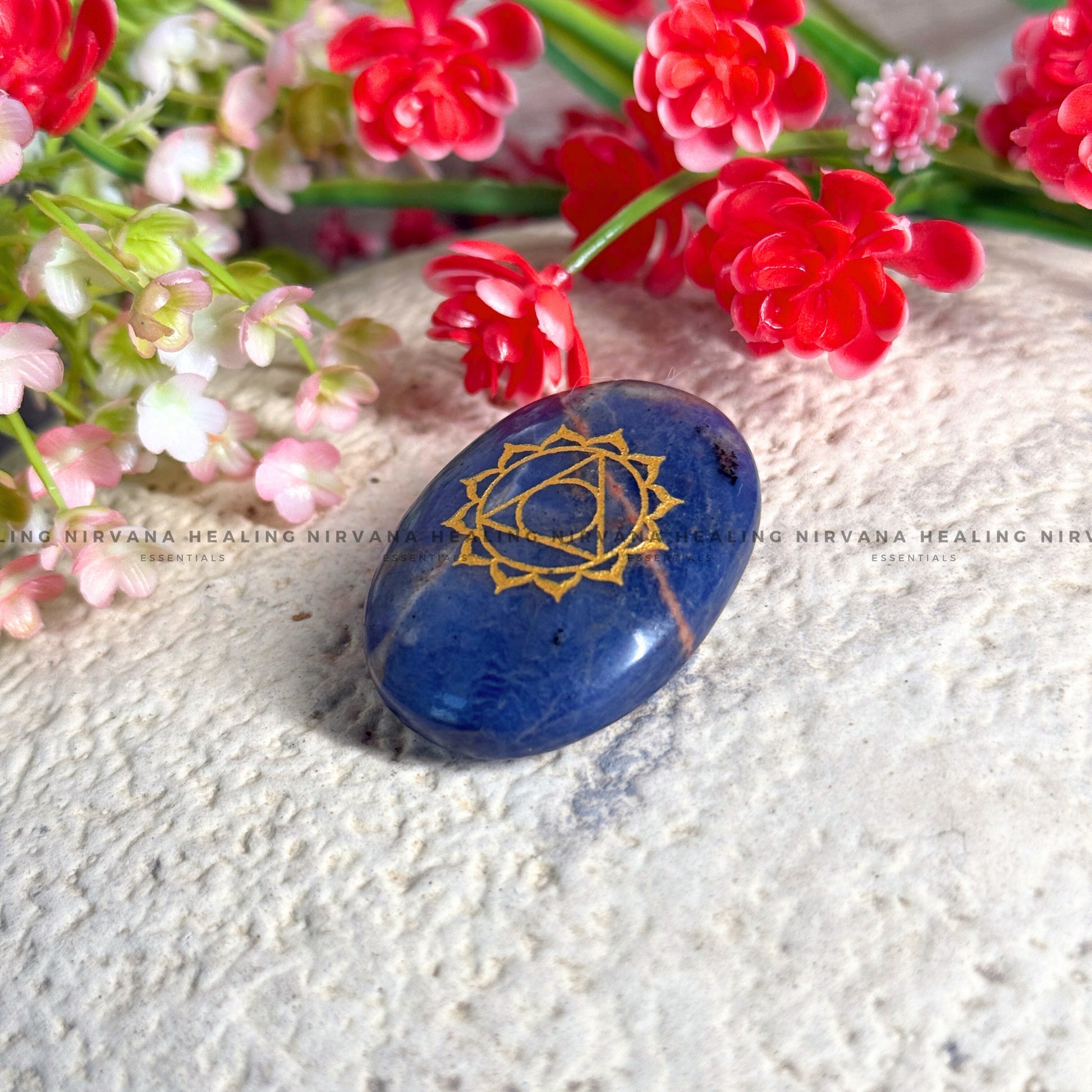 VISHUDI CHAKRA LAPIS LAZULI ZIBU COIN (Communication, Truth, Ease Of Expression And Wisdom) image 0