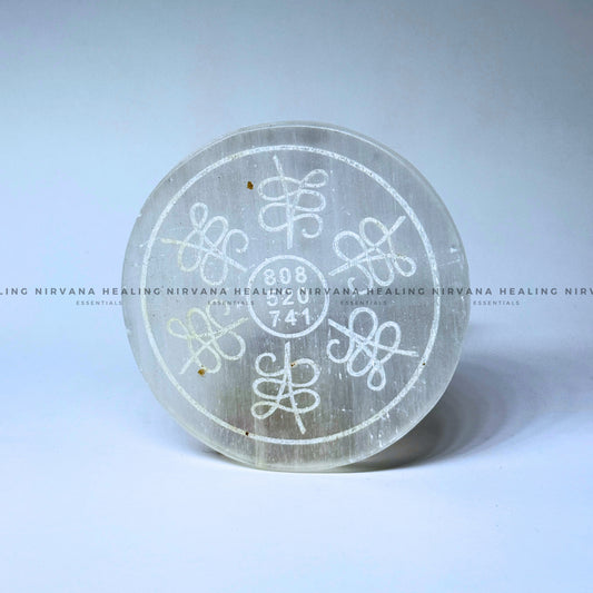 SELENITE ABUNDANCE ZIBU CHARGING PLATE (Aura Cleansing ,Charging, Cleansing And Purification). image 1