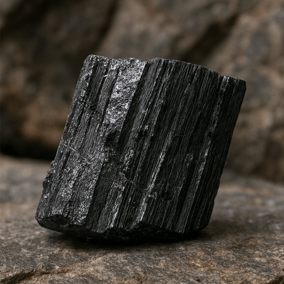 RAW BLACK TOURMALINE CLUSTER (Protection, Grounding, Shielding And Growth) image 1