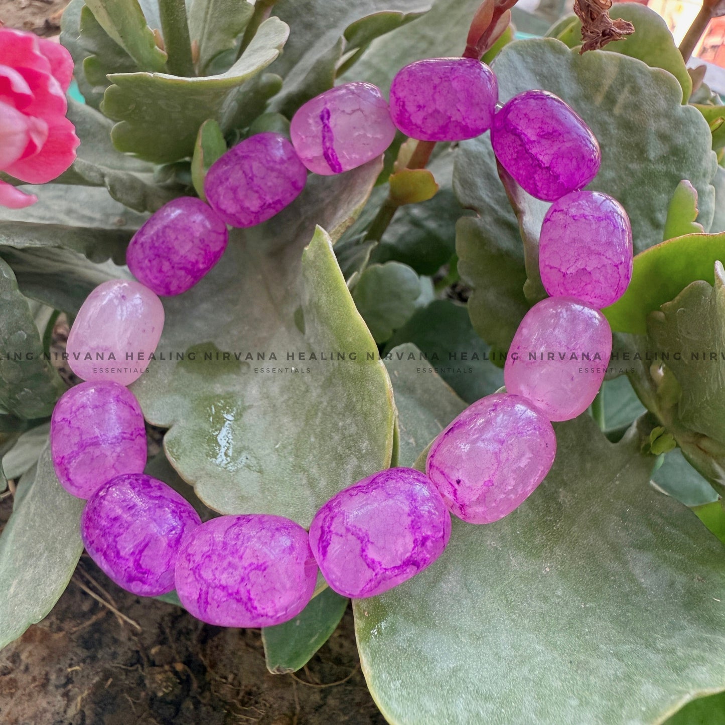 PINK AVENTURINE TUMBLE BRACELET (Positivity, Heart Healing, Optimism And Compassion) image 2