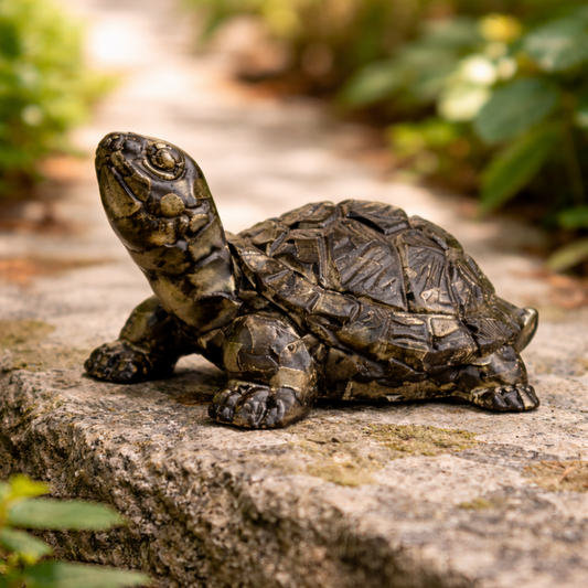 VASTU PYRITE TORTOISE (KACHHUA) - Protection, Stability & Wealth Energy image 1