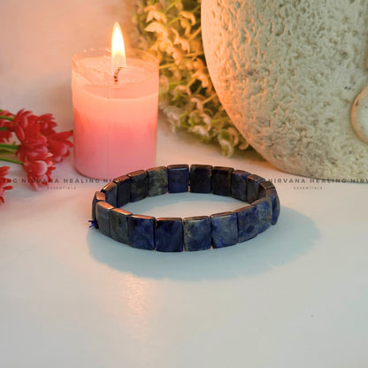 LAPIS LAZULI PYRAMID BRACELET (Communication, Truth, Ease Of Expression And Wisdom) image 3