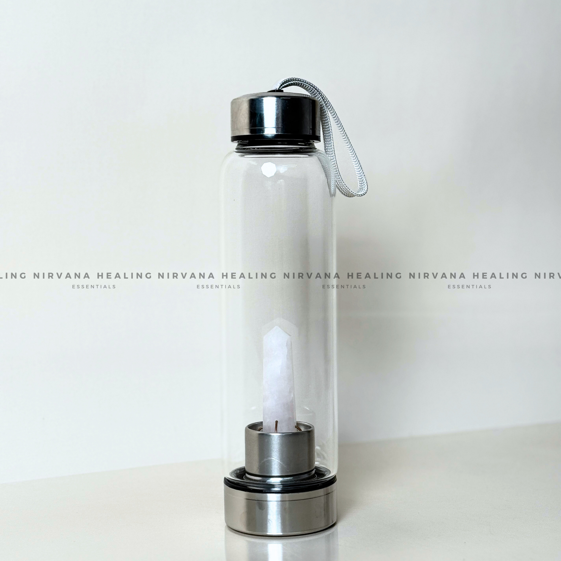 ROSE QUARTZ INFUSED CRYSTAL ELIXIR BOTTLE (Love, Romance, Relationship, Emotion And Balance) image 5