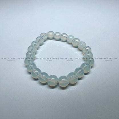 OPALITE ROUND BEADED BRACELET (Balance, Enhance Psychic Abilities, Serenity And Transformation) image 2
