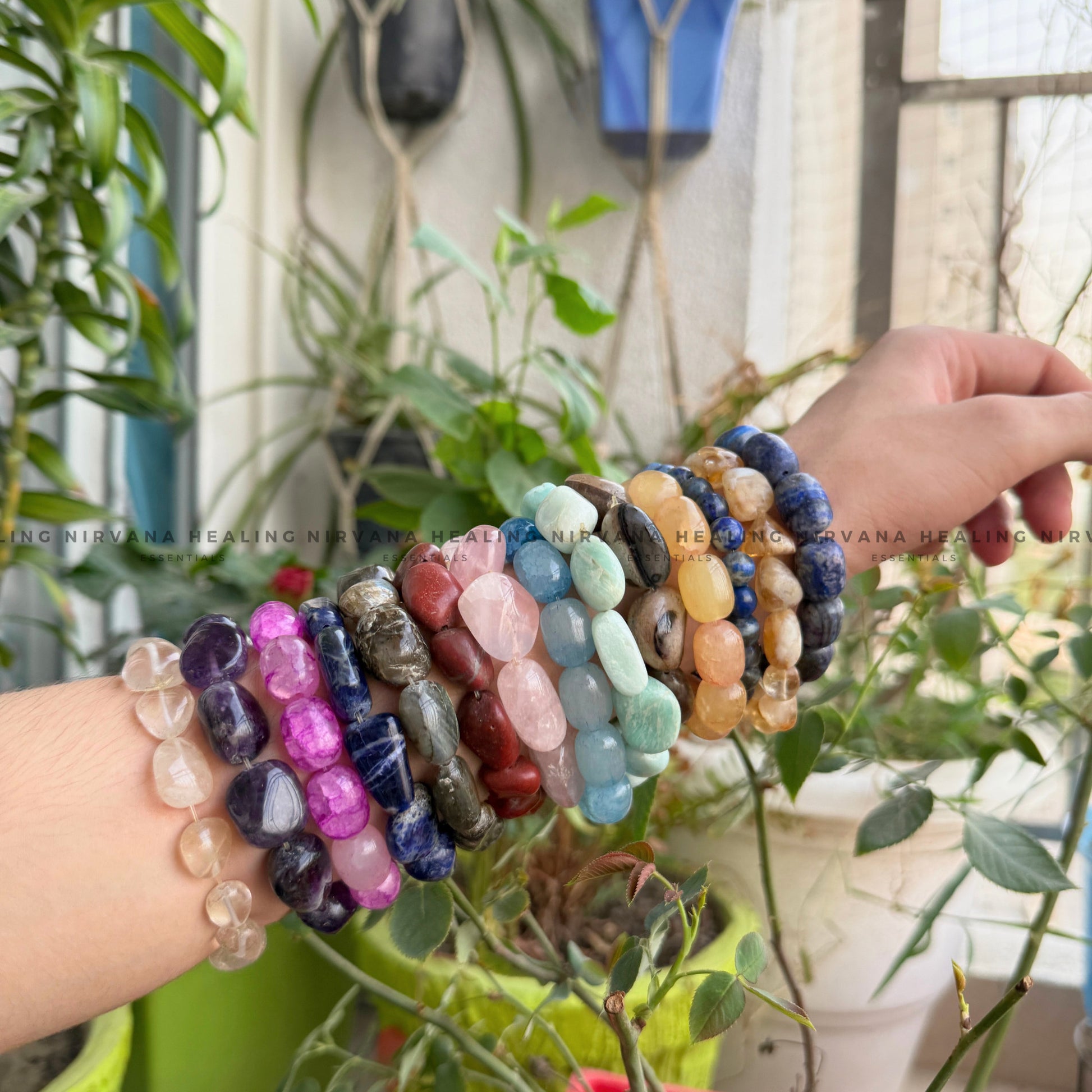 LAPIS LAZULI TUMBLE BRACELET (Communication, Truth, Ease Of Expression And Wisdom) image 5