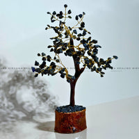 Black Tourmaline Crystal Tree Approx 300 Beads