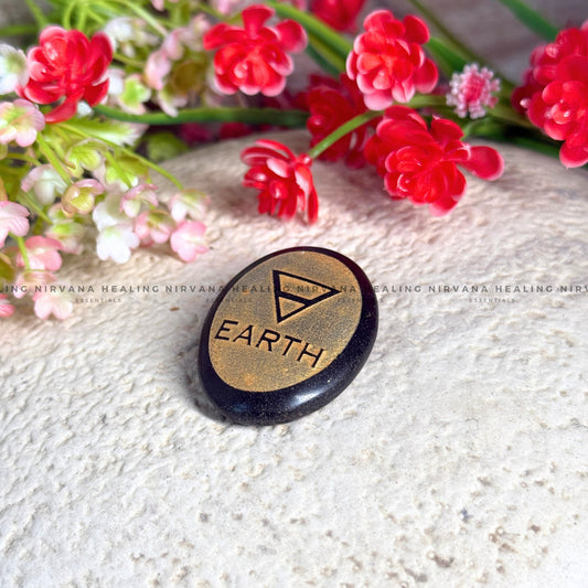 BLACK TOURMALINE EARTH ELEMENT ZIBU COIN (Protection, Grounding, Shielding And Growth) image 1