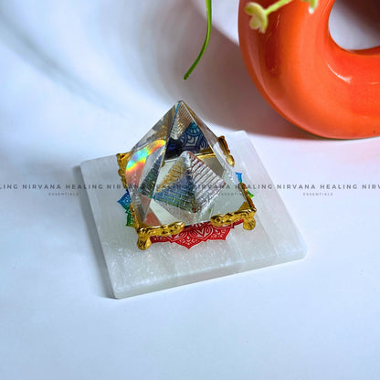 SELENITE MEDITATION AND CHAKRAS CHARGING PLATE (Aura Cleansing ,Charging, Cleansing And Purification). image 4
