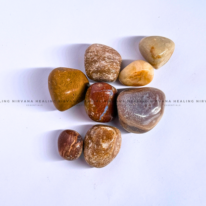 SUN NATURAL TUMBLE STONE (Creativity, Initiative, Grounding And Strength) image 5