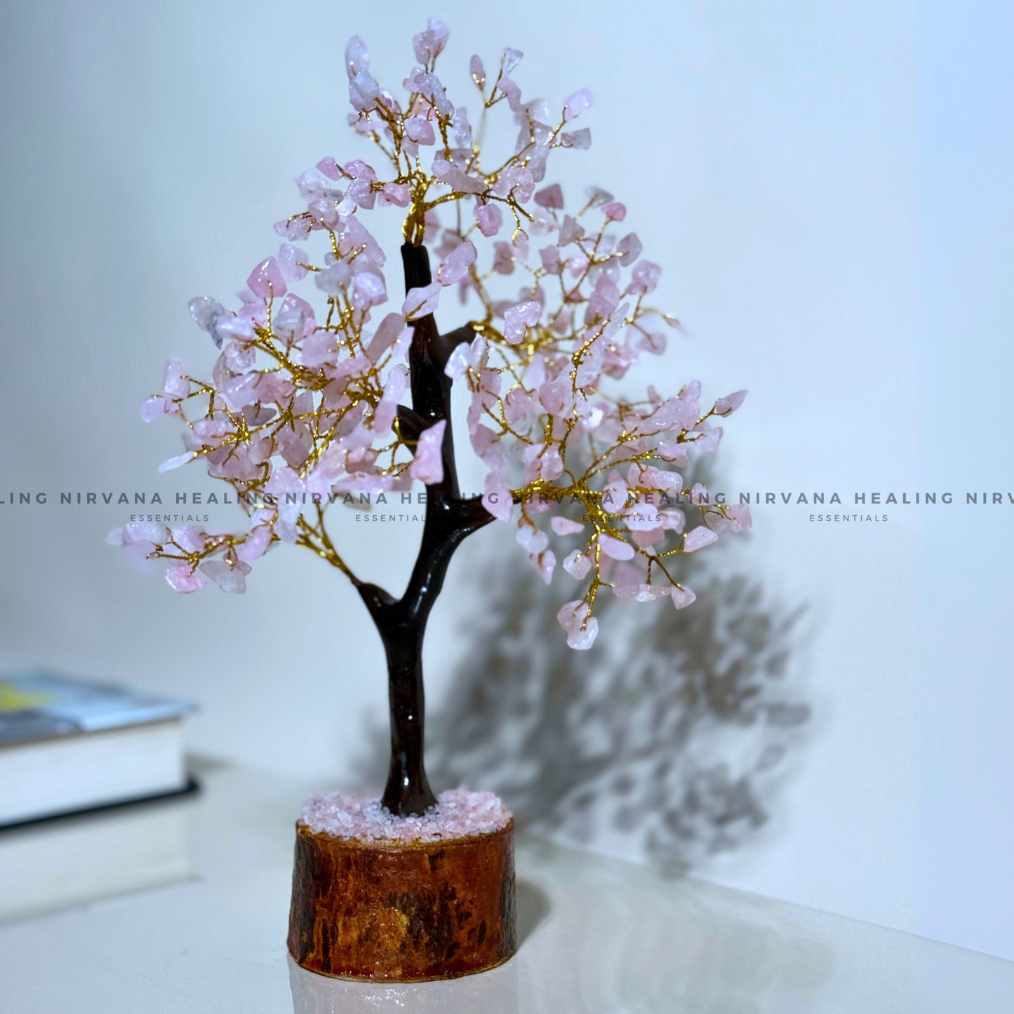 ROSE QUARTZ CRYSTAL TREE(BIG) Approx 300 Beads (Love, Romance, Relationship, Emotion Balance) image 2