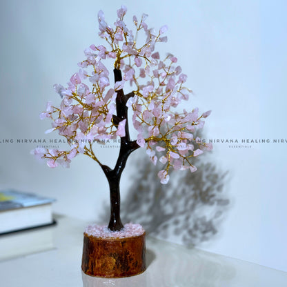 ROSE QUARTZ CRYSTAL TREE(BIG) Approx 300 Beads (Love, Romance, Relationship, Emotion Balance) image 2
