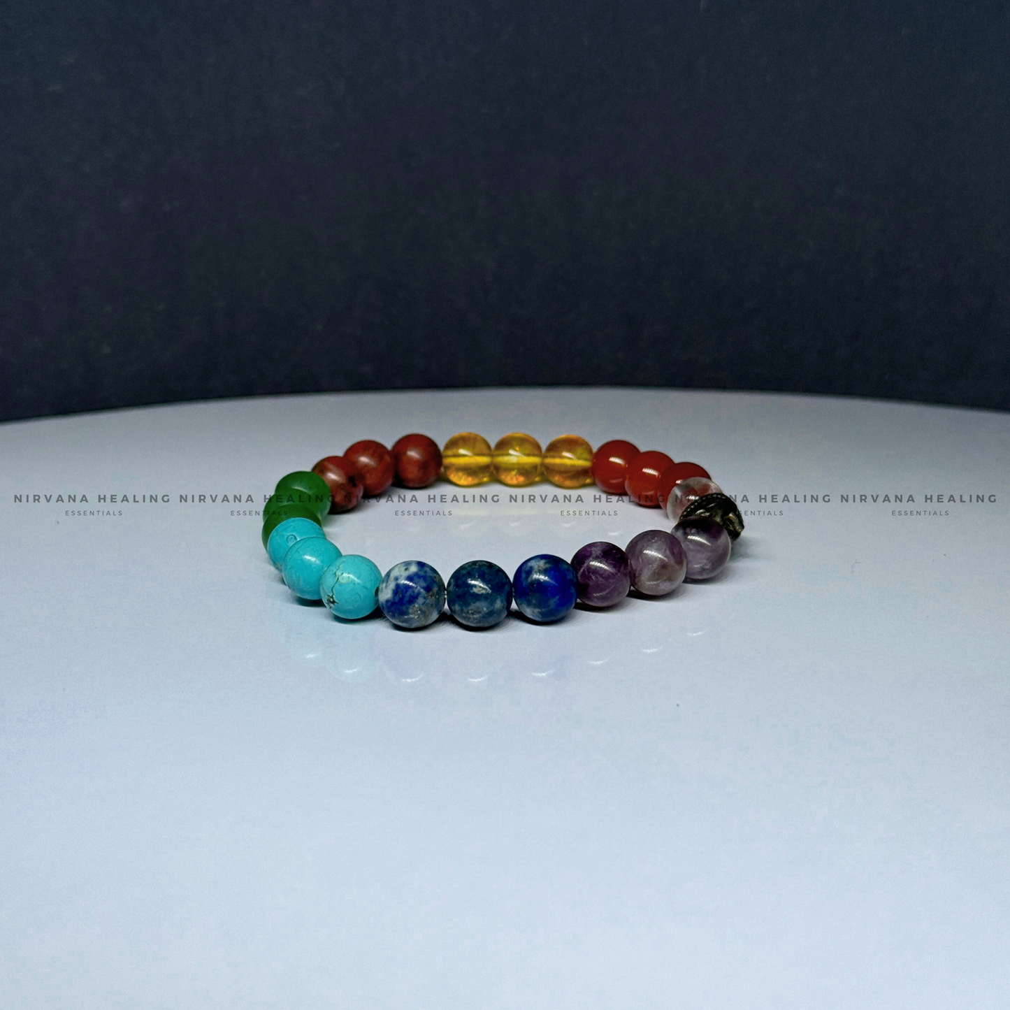 7 CHAKRAS ROUND BEADED BRACELET (Energy, Healing, Protection And Spiritual Alignment) image 3