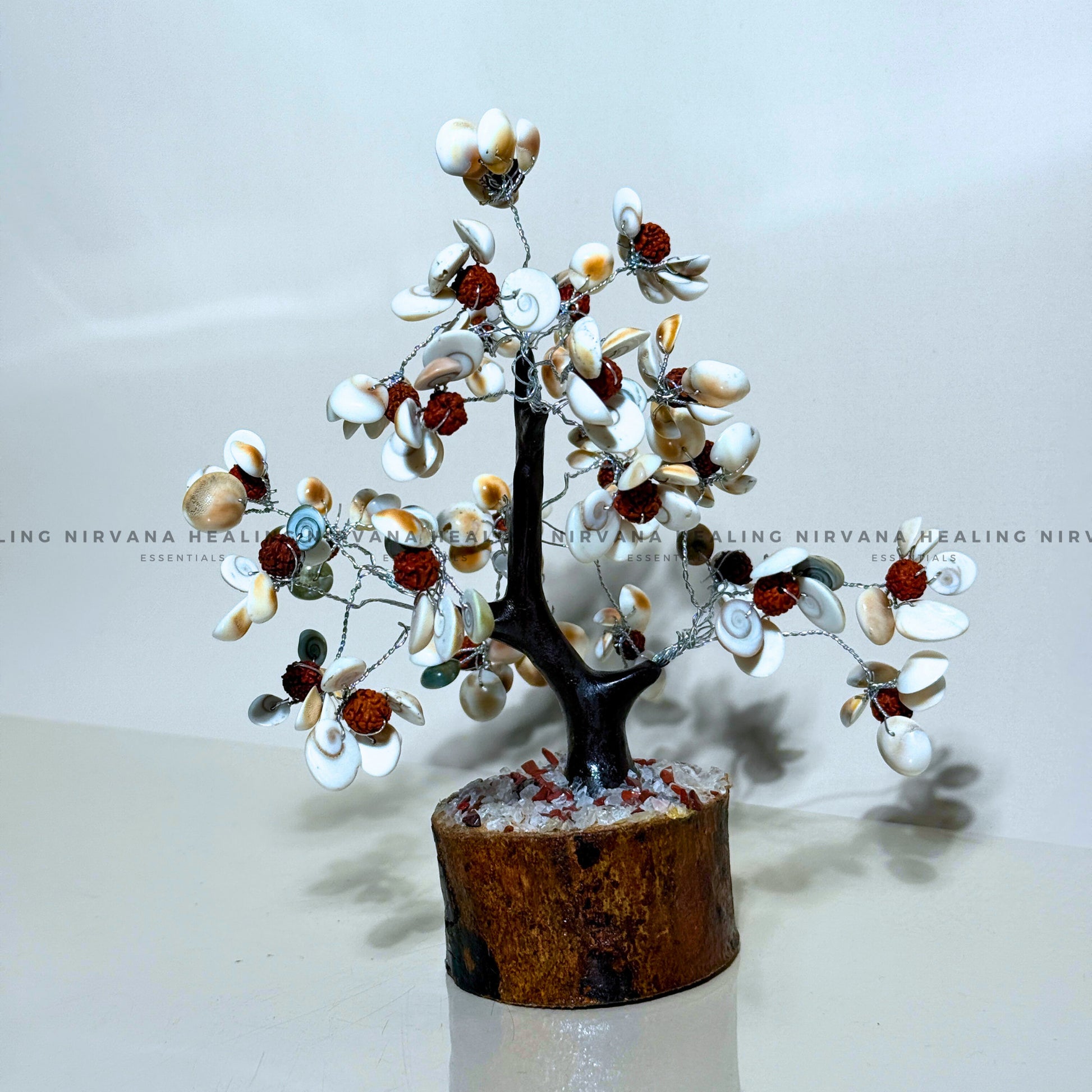GOMTI WITH RUDRAKSH CRYSTAL TREE Approx 200 Beads (Divine Blessings, Protection & Prosperity) image 0