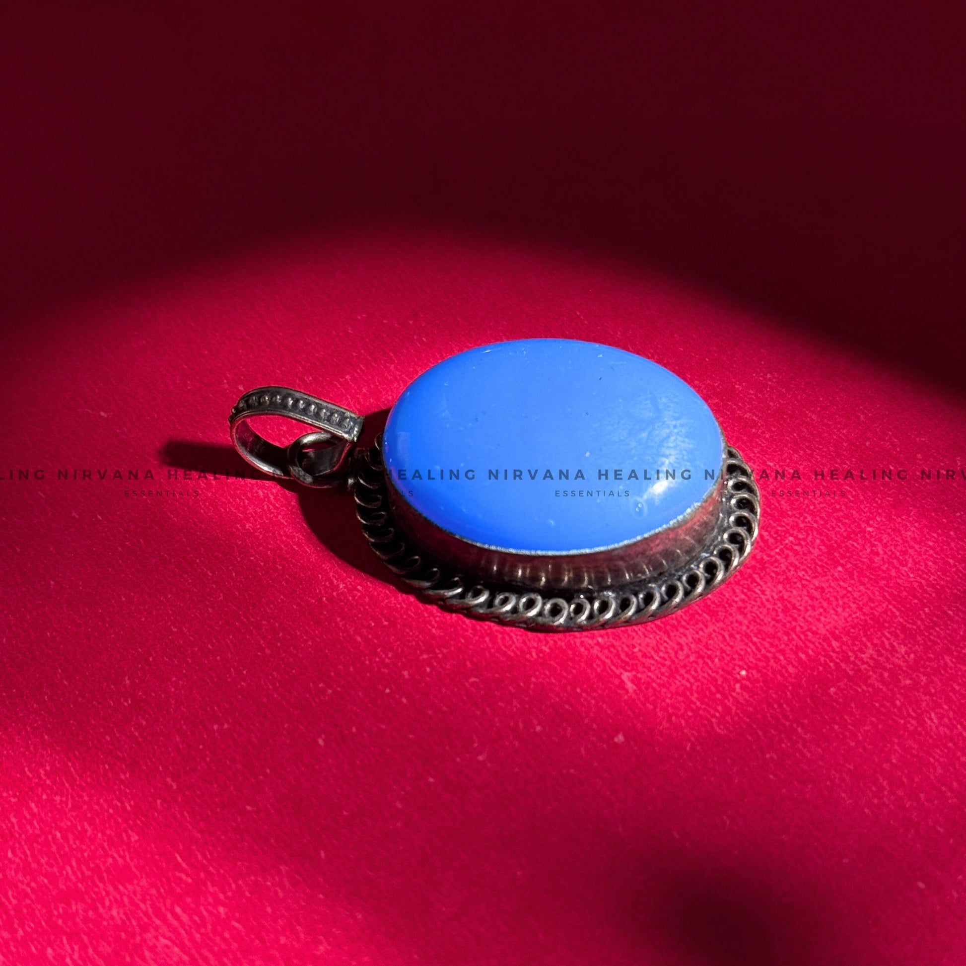 BLUE JADE STONE CRYSTAL PENDANT (Peace,Wisdom,Calm & Serenity) image 6