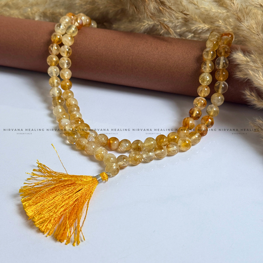 CITRINE NATURAL MALA (Abundance, Creativity, Success And Confidence).  image 1