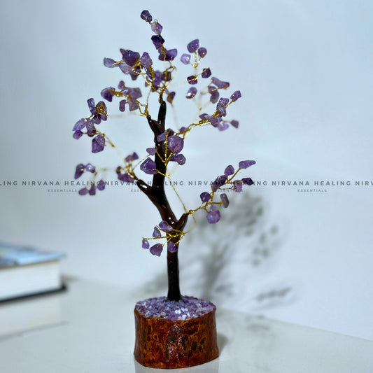 AMETHYST CRYSTAL TREE Approx 100 Beads (Meditation, Stress Reduction, Intuition and Manifestation) image 1