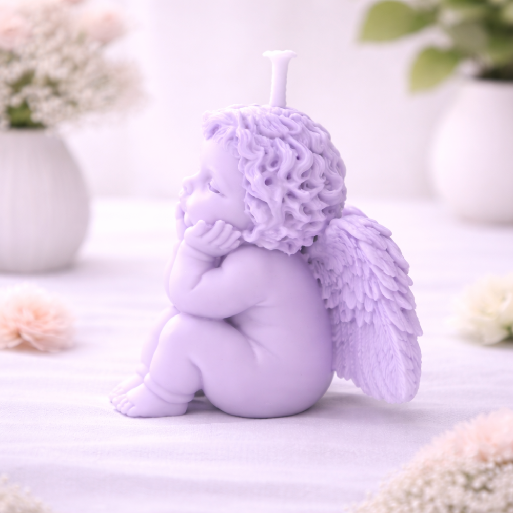 GUARDIAN ANGEL CANDLE (Made From Natural Beeswax) image 2