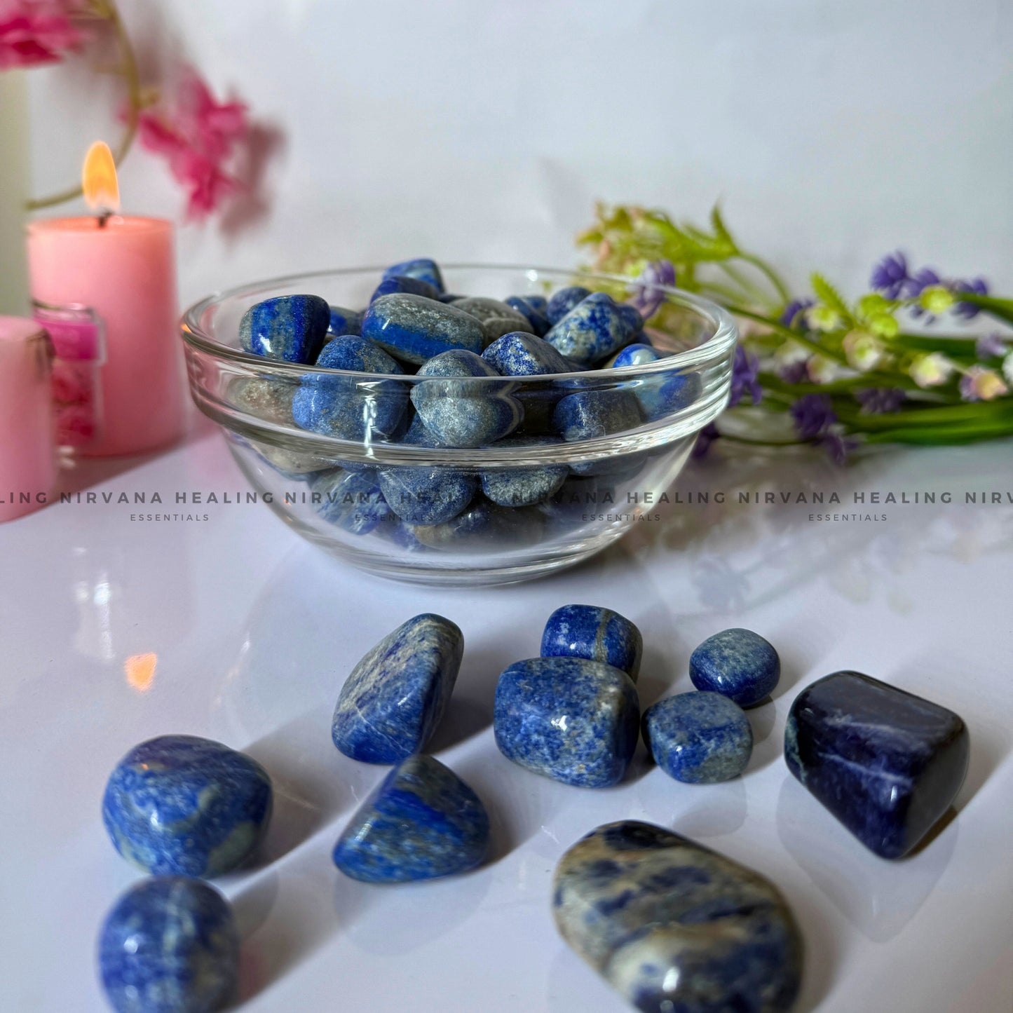 LAPIS LAZULI TUMBLE STONES (Communication, Truth, Ease Of Expression And Wisdom) image 3