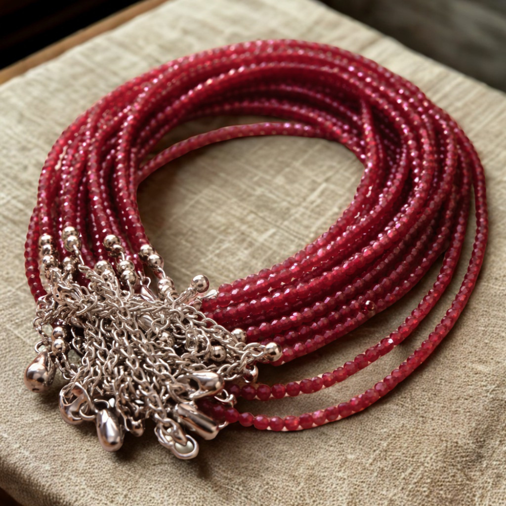 GARNET ANKLET - Passion, Vitality & Ground Energy image 3