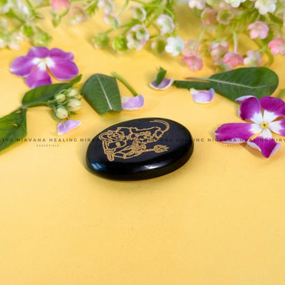 BLACK TOURMALINE MAHADEV ZIBU COIN (Protection, Grounding, Shielding And Growth) image 4