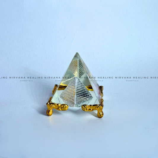 VASTU/FENG SHUI CRYSTAL PYRAMID (Harmonize Energy And Enhance Prosperity) image 0