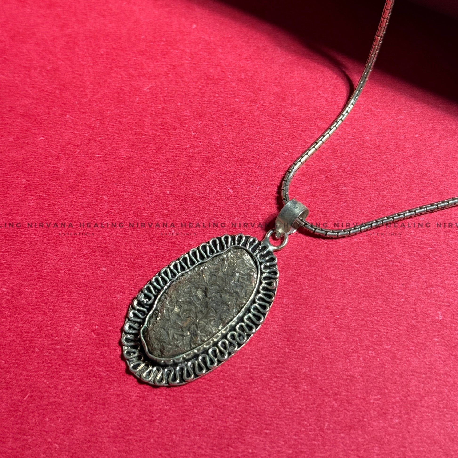 PYRITE OVAL SHAPED PENDANT (Money Magnet, Prosperity, Fame And Abundance).  image 6
