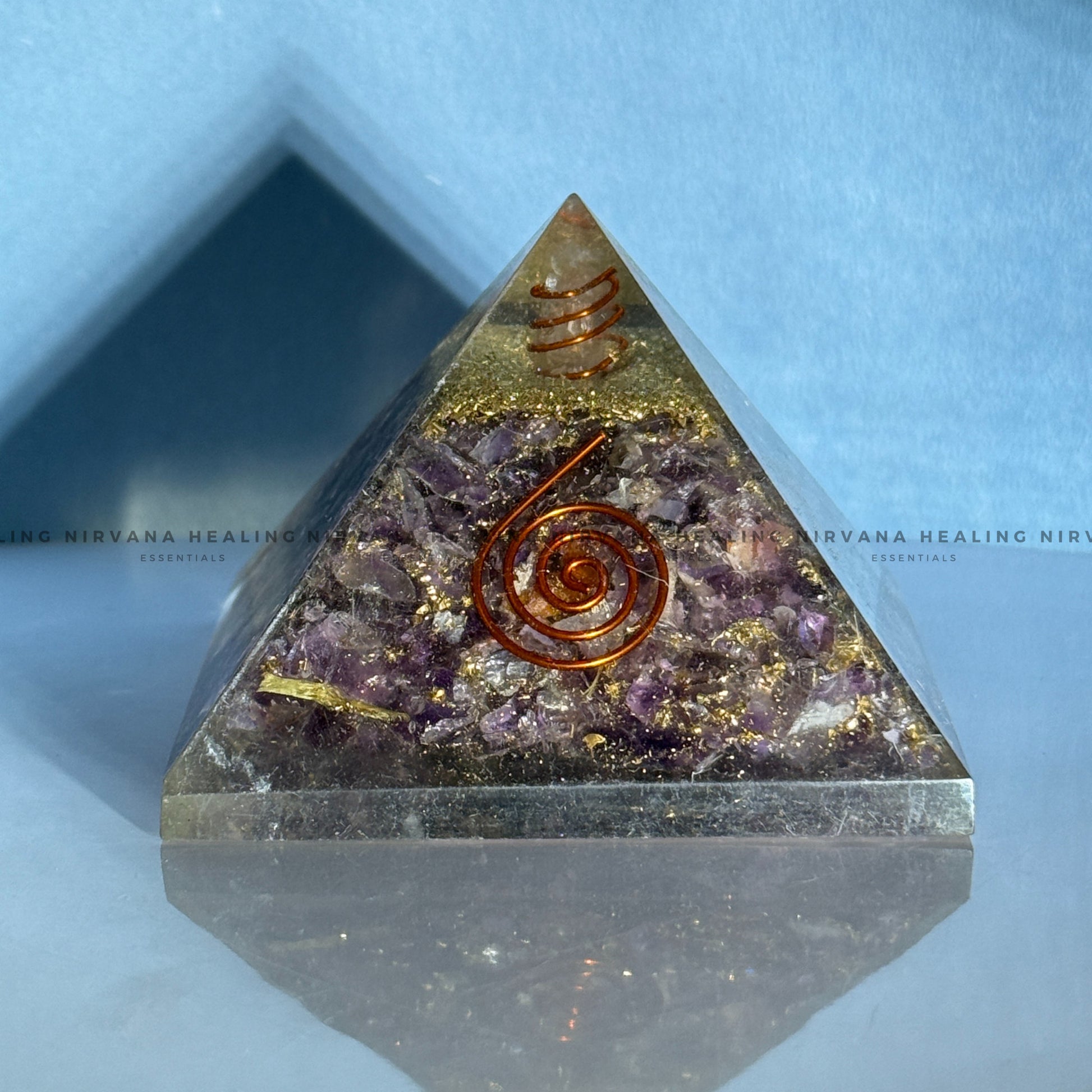 AMETHYST JADE PYRAMID (Meditation, Stress Reduction, Intuition And Manifestation) image 2