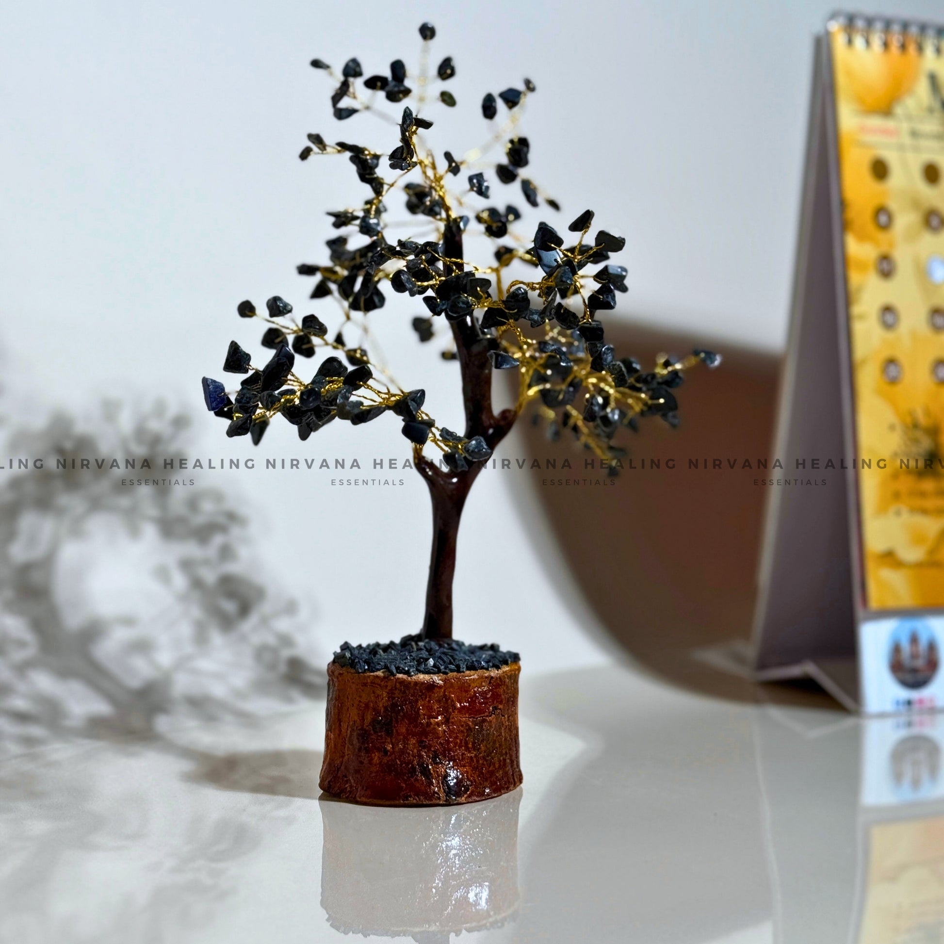 BLACK AGATE CRYSTAL TREE Approx 100 Beads (Abundance, Nature Connection And Inner Peace) image 4