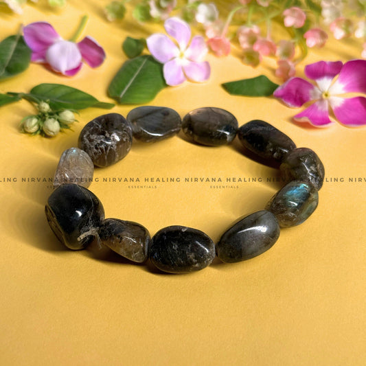 LABRADORITE TUMBLE BRACELET (Intuition, Inner Power And Transformation).  image 0