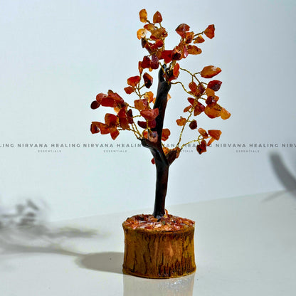 RED CARNELIAN CRYSTAL TREE (SMALL) Approx 100 Beads (Creativity, Courage, Passion And Stamina) image 1