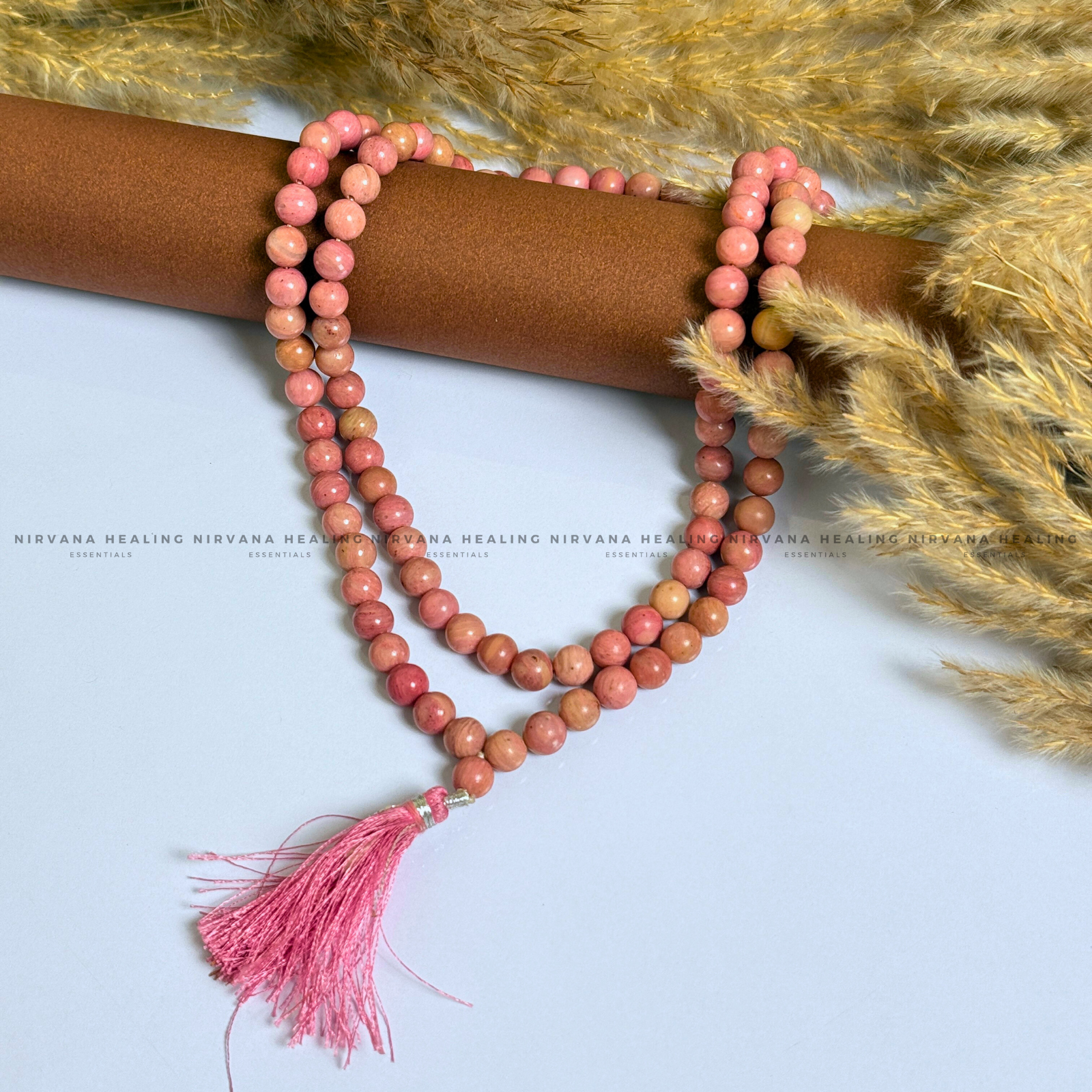 RHODONITE MALA (Compassion, Emotional Healing, Loving Vibration And Self Love) image 1