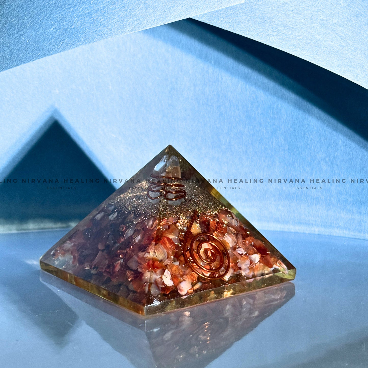 RED CARNELIAN PYRAMID (Creativity, Courage, Passion And Stamina) image 2