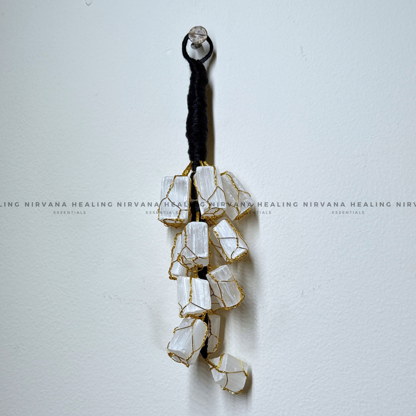 SELENITE ROUGH CHUNKS DOOR HANGING (Aura Cleansing ,Charging, Cleansing And Purification). image 5