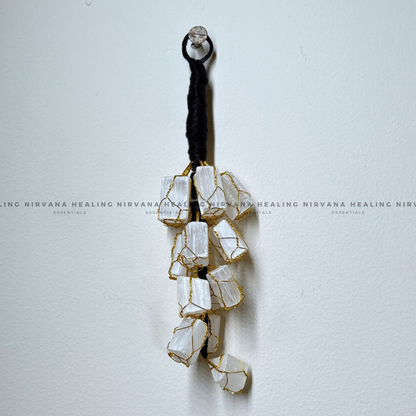 SELENITE ROUGH CHUNKS DOOR HANGING (Aura Cleansing ,Charging, Cleansing And Purification). image 5