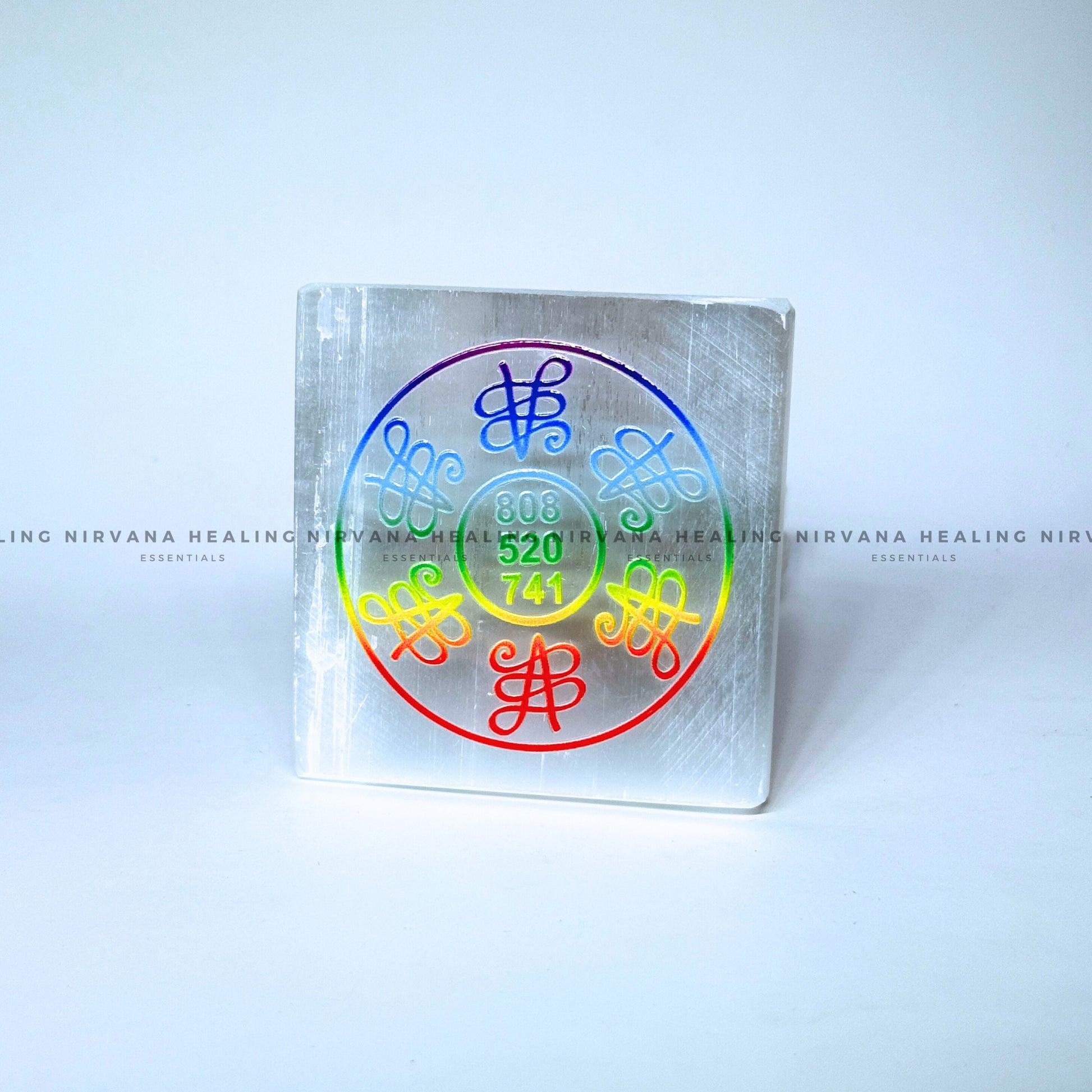 SELENITE ABUNDANCE ZIBU COLOUR CHARGING PLATE (Aura Cleansing ,Charging, Cleansing And Purification). image 1