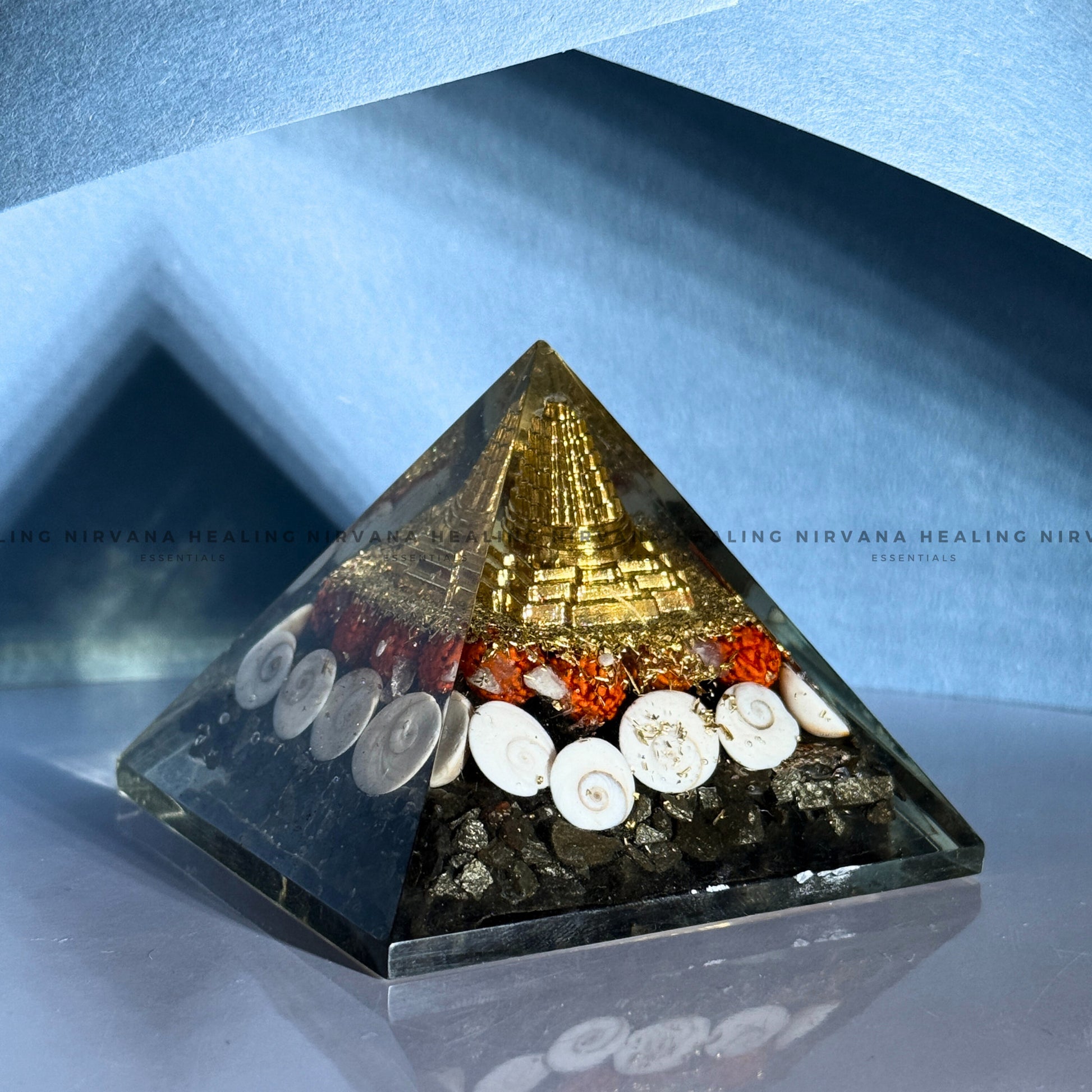 SHREE YANTRA WITH GOMTI RUDRAKSH PYRAMID (Wealth, Protection & Divine Energy) image 6