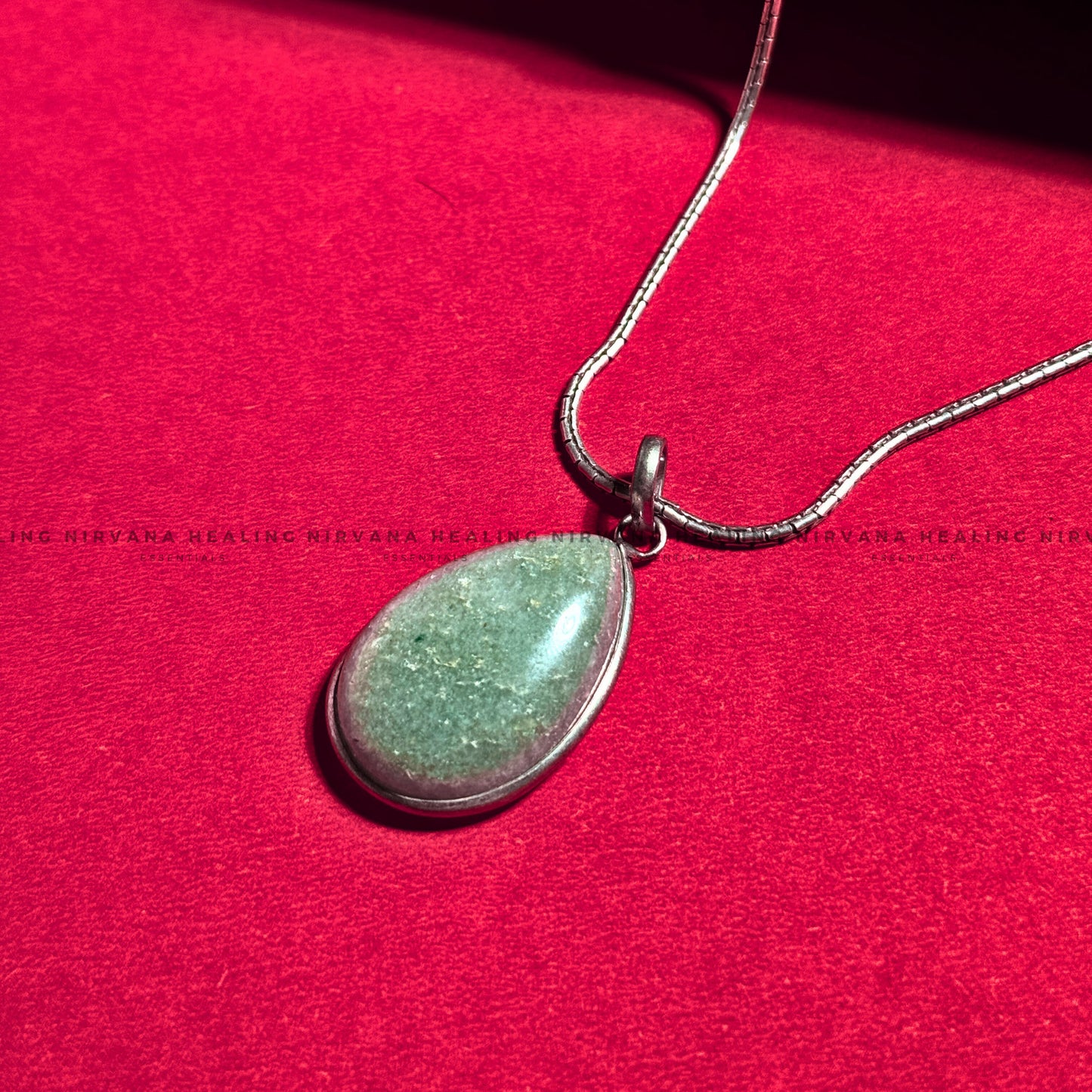 GREEN AVENTURINE CRYSTAL PENDANT (Luck, Money, Abundance, Career And Growth).  image 1
