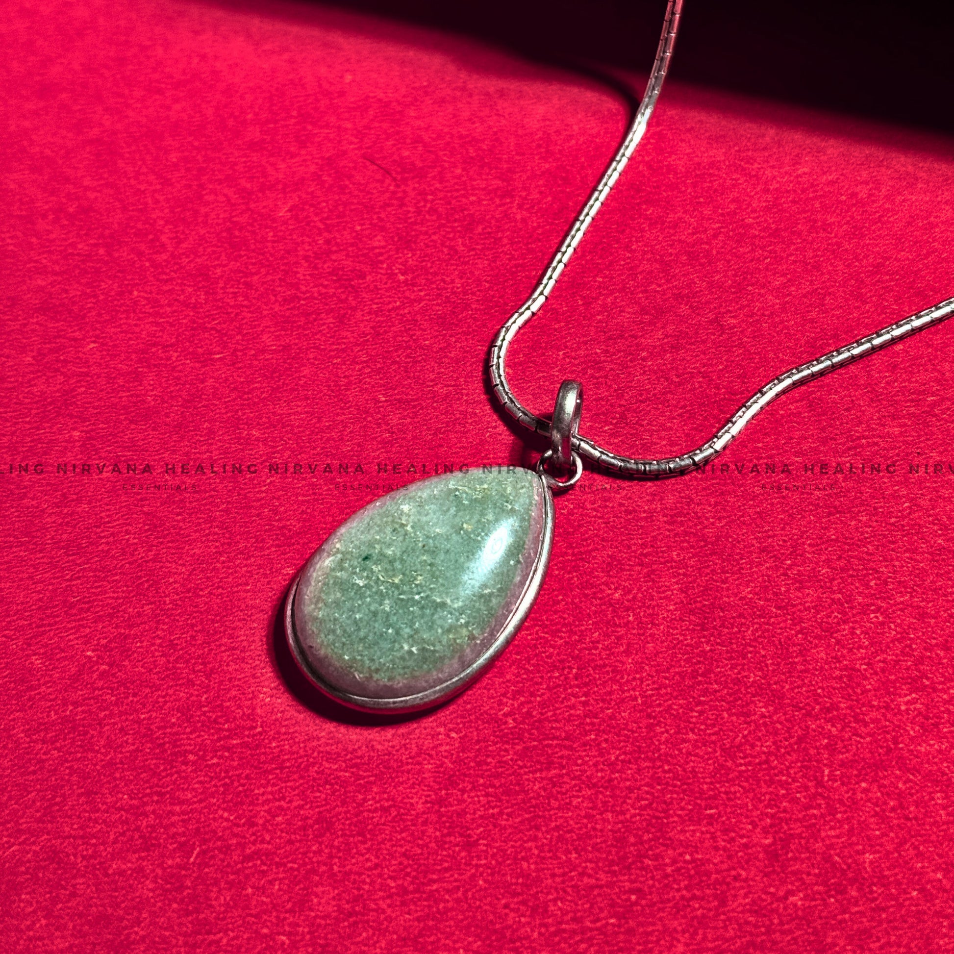GREEN AVENTURINE CRYSTAL PENDANT (Luck, Money, Abundance, Career And Growth).  image 1